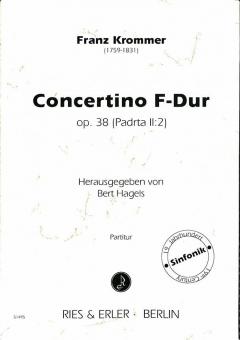 Concertino F-Dur op. 38 