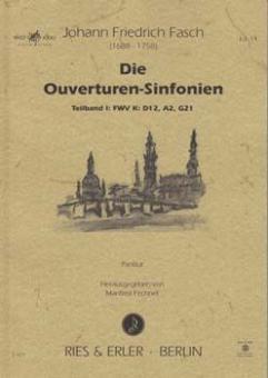 Die Ouverturen-Sinfonien FWV K: D12, A2, G21, Teilband 1 