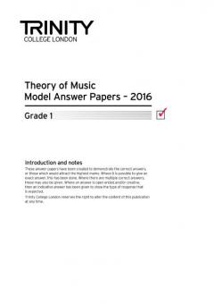 Theory Model Answer Papers Grade 1 2016 