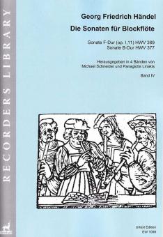 Die Sonaten für Blockflöte 4 