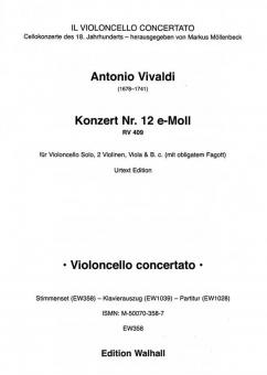 Konzert Nr. 12 e-Moll RV 409 