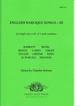 English Baroque Songs 3 