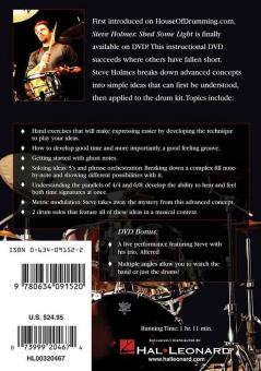 Steve Holmes - Shed Some Light Instructional Drumset 