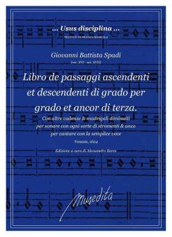 Libro de passaggi ascendenti et descendenti di grado per grado, et ancor di terza 