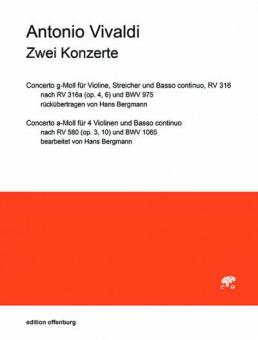 2 Konzerte RV 316, 580 