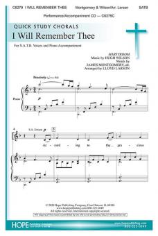 I Will Remember Thee 