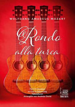 Rondo alla turca für 1-4 Ukulelen. 