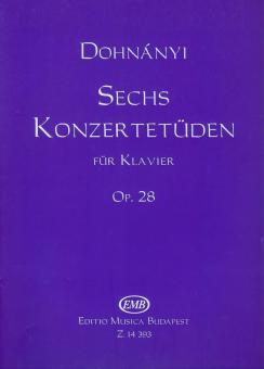 Sechs Konzertetüden für Klavier 