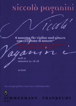 Sechs Sonaten Heft II 