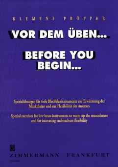 Vor dem Üben... 