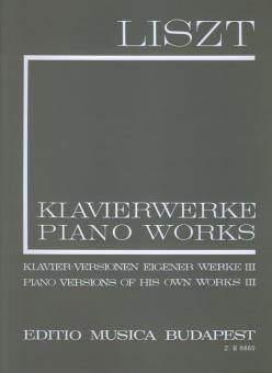 Piano Versions of his own Works III I/17 