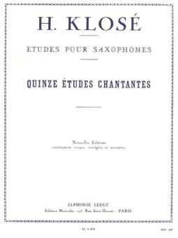 15 Etudes Chantantes 