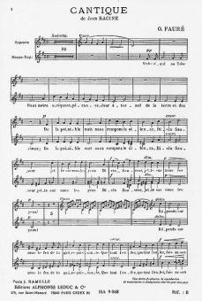Cantique de Jean Racine Op.11 