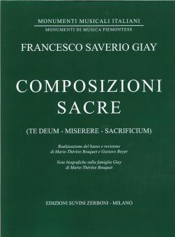 Composizioni Sacre Te Deum, Miserere, Sacrificium 