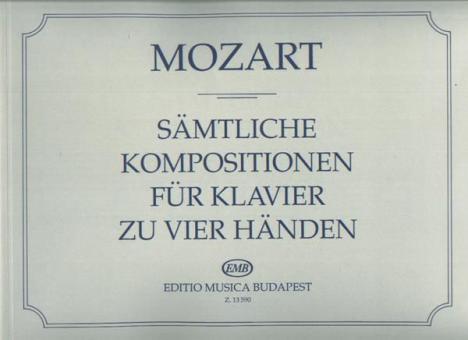 Sämtliche Kompositionenfür Klavier zu vierHänden 