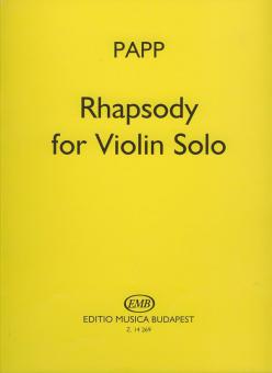 Rhapsody For Violin Solo 