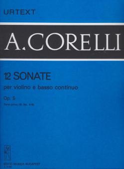 12 sonate per violino e basso continuo 1/b 