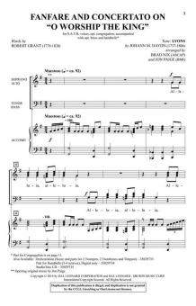 Fanfare and Concertato on 'O Worship The King' 
