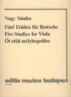 Fünf Etüden für Bratsche 