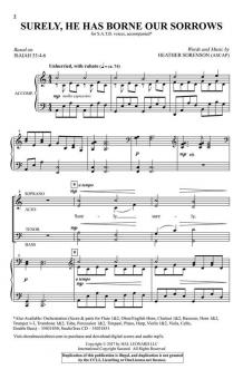 Surely, He Has Borne Our Sorrows 