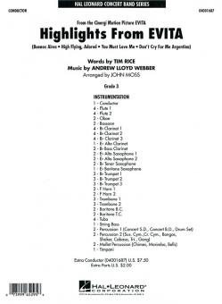 Evita, (Highlights From) 