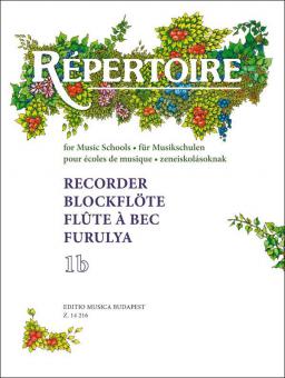 Repertoire für Musikschulen - Blockflöte I-b 