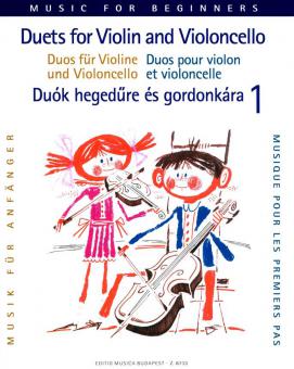 Duos for Violin and Violoncello for Beginners 1 