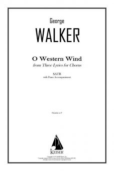 O Western Wind from Three Lyrics for Chorus 