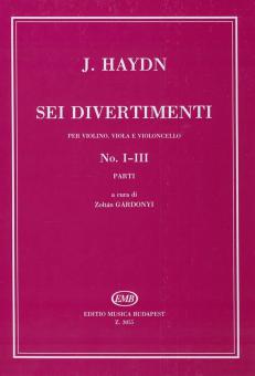 Sei divertimenti No. 1-3 