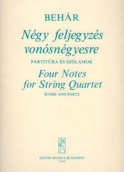 4 Notes for String Quartet 