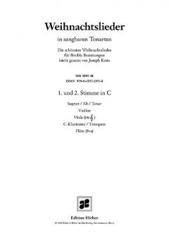 Weihnachtslieder in sangbaren Tonarten 
