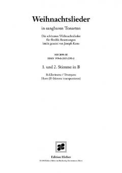 Weihnachtslieder in sangbaren Tonarten 