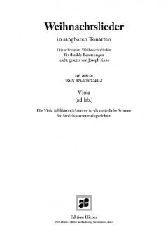 Weihnachtslieder in sangbaren Tonarten 