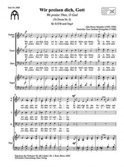 Wir preisen dich, Gott - We praise thee, O God 