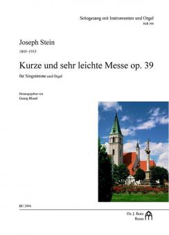 Kurze und sehr leichte Messe op. 39 