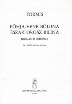 Észak-orosz bilina férfikarra és szólistákra 