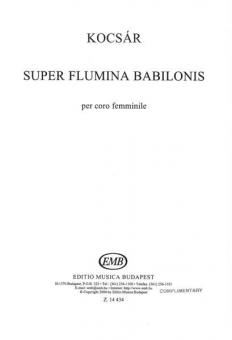 Super flumina Babilonis per coro femminile 