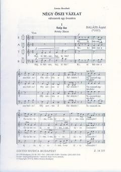 Négy õszivázlat vegyeskarra 