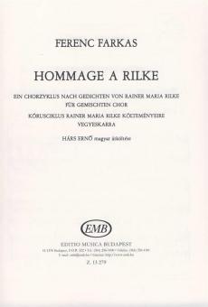 Hommage a Rilke 
