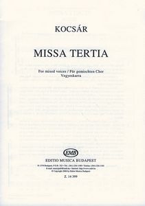 Missa tertia For mixed voices 