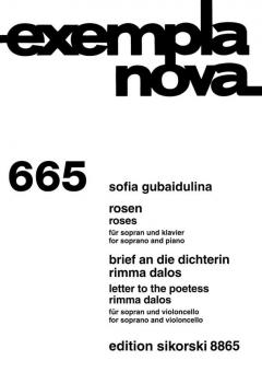Rosen - Brief an die Dichterin Rimma Dalos 