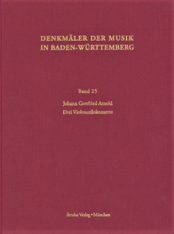 Denkmäler der Musik in Baden-Württemberg 25: 3 Violoncellokonzerte 