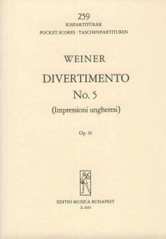 Divertimento No. 5 (Impressioni ungheresi) 