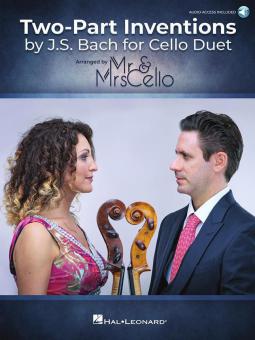 Two Part Inventions by J.S. Bach for Cello Duet 
