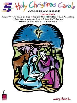 Holy Christmas Carols Coloring Book 