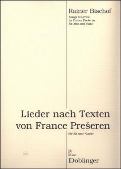 Lieder nach Texten von France Preseren op. 60 