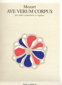 Ave Verum Corpus Natum Vocal Score K618 Latin 