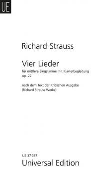 4 Lieder op. 27 TrV 170 