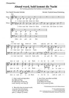 Abend ward, bald kommt die Nacht 