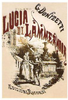 Postkarte Lucia di Lammermoor 